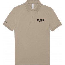Polo triko, pánské s potiskem rukáv + prso - off white